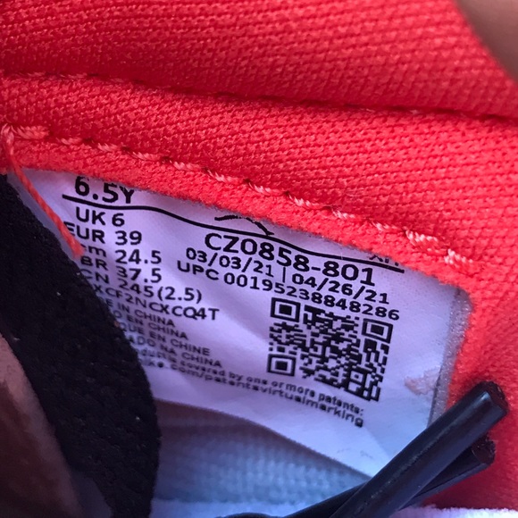 Air Jordan Retro 1 Low OG Shattered Backboard SBB GS Size 6.5Y / 8 Wmns - Picture 5 of 11